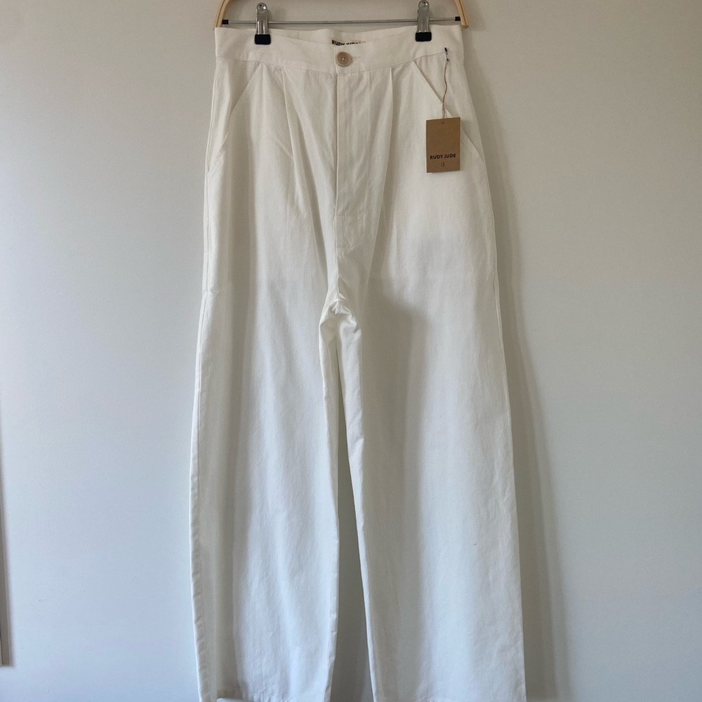 SOLD NWT Rudy Jude pleated trousers in salt